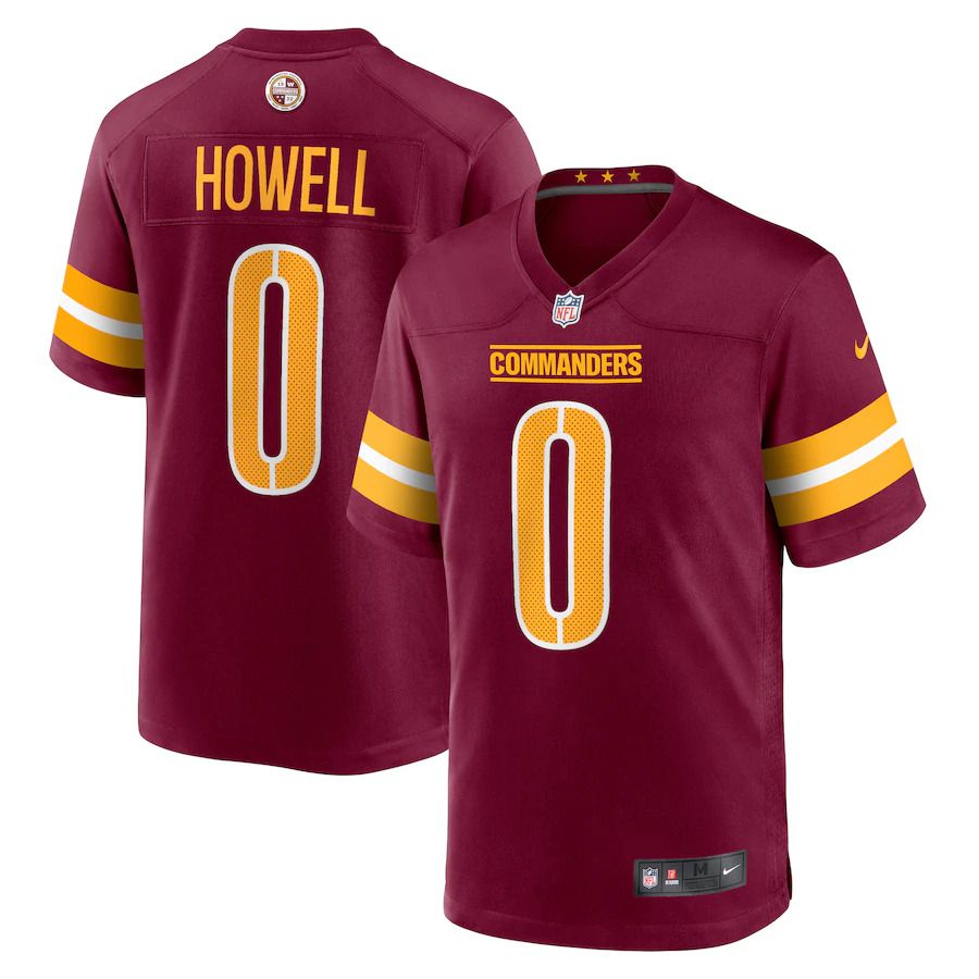 Men Washington Commanders #0 Sam Howell Nike Burgundy 2022 NFL Draft Pick Player Game Jersey